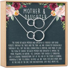 img 4 attached to Mother & Daughter Necklace - Heartfelt Jewelry Gift with Gift Ideas, Card, Perfect for Birthdays, Mother's Day, Holidays & Christmas Present