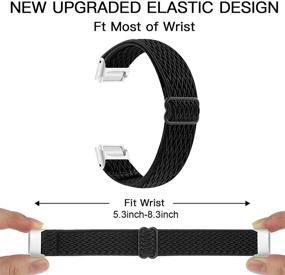 img 3 attached to 【2Pack】 Эластичный ремешок для часов, совместимый с Fitbit Luxe