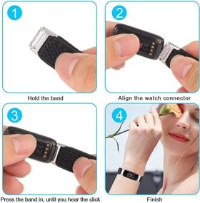 img 1 attached to 【2Pack】 Эластичный ремешок для часов, совместимый с Fitbit Luxe