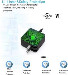 img 3 attached to 🔌 Highly Efficient UL Listed 65W AC Charger for Asus X550 Laptop - Compatible with X550L, X550LA, X550Z, X550ZA, X550C, X550CA, X550J, X550JX, X550JK - Portable 7.5Ft Power Supply Adapter Cord