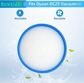 img 1 attached to 🔍 Enhanced Filter Kit for Dyson DC25 Animal Ball: Washable Pre-Motor & Post HEPA Filter Replacement, Part numbers 919171-02 & 916188-06