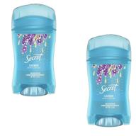 👥 2-pack of secret clear gel antiperspirant/deodorant, luxe lavender, 1.60 oz each logo