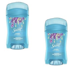 img 4 attached to 👥 2-Pack of Secret Clear Gel Antiperspirant/Deodorant, Luxe Lavender, 1.60 oz each