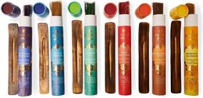 img 3 attached to Optimized: Essence Incense Gift Pack - 180 Sticks with Holder, 6 🎁 Fragrances: Ocean, Morning Blossom, Jasmine Tea, Rose Geranium, Sandalwood Spice, and Lavender Rosemary