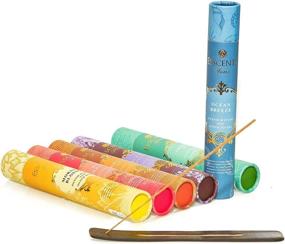 img 2 attached to Optimized: Essence Incense Gift Pack - 180 Sticks with Holder, 6 🎁 Fragrances: Ocean, Morning Blossom, Jasmine Tea, Rose Geranium, Sandalwood Spice, and Lavender Rosemary