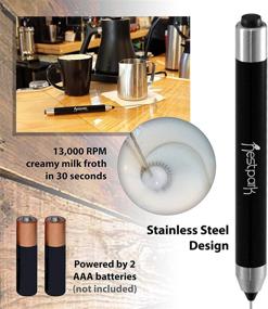 img 1 attached to Portable Handheld Electric Stick Blender - Cordless and Battery Operated Nestpark Drink Mixer for Bulletproof Keto Coffee