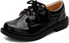 img 4 attached to 👞 XIPAI Boys' Shoes - Tuxedo Leather Uniform 05Black