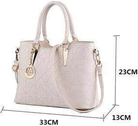 img 3 attached to 👜 Women's Fashion Handbags & Wallets - LIZHIGU Genuine Leather Shoulder Handbags