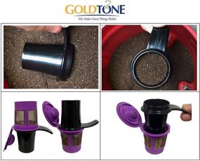 img 2 attached to ☕ GoldTone 2-in-1 Reusable Coffee Scoop and Tamper for Keurig My K Cup System - Efficient Scooping, Filling, and Tamping in One