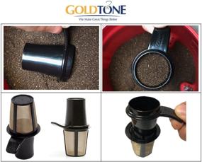 img 3 attached to ☕ GoldTone 2-in-1 Reusable Coffee Scoop and Tamper for Keurig My K Cup System - Efficient Scooping, Filling, and Tamping in One