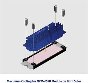 img 1 attached to Vantec ICEBERQ NVMe Cooling Solution for Enhanced Performance: NVME150 BL