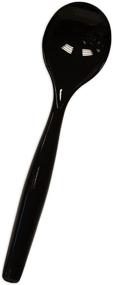 img 2 attached to 18-Pack Heavy Duty Hard Plastic Serving Spoons - 10 Inch, Black - Perfect for Parties