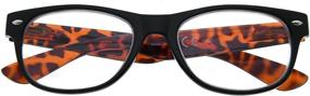 img 3 attached to Eyekepper 5-Pack Spring Hinges 80's Reading Glasses: Embrace Retro Style with Sunshine Readers