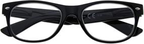 img 1 attached to Eyekepper 5-Pack Spring Hinges 80's Reading Glasses: Embrace Retro Style with Sunshine Readers