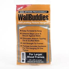 img 4 attached to 🖼️ Enhance Your Décor with Wall Buddies: Set of 3 Hangers for Large Wood Picture Frames