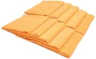 bulk bundle of mr. everything edgeless microfiber utility towels - 10 pack in vibrant orange (16 in. x 16 in, 350 gsm) logo