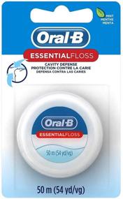 img 2 attached to 🦷 Oral-B Essential Floss, Mint Waxed, 54 Yards (50 meters) - Pack of 2