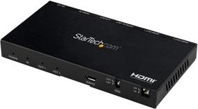img 4 attached to 🔌 StarTech.com 2-Port HDMI Splitter (1x2) - 4K 60Hz UHD Audio Video Splitter with Scaler & Extractor