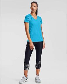 img 3 attached to 👚 Under Armour Women's Tech Short Sleeve V-Neck - Solid: Ultimate Performance and Style for Active Women