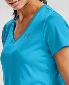 img 2 attached to 👚 Under Armour Women's Tech Short Sleeve V-Neck - Solid: Ultimate Performance and Style for Active Women