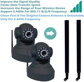 img 1 attached to 🔌 TECHTOO WiFi Antenna 2.4GHz 10 dBi - Boost Wireless Range for Router, Security Camera, USB Adapter, PCI Cards & more (RP-SMA 2-Pack, SMA-Plug 2-Pack)