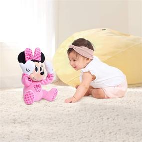 img 3 attached to Adorable Disney Baby Peek A Boo Minnie Plush: Perfect for Playtime and Cuddles!