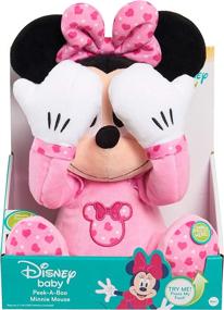 img 1 attached to Adorable Disney Baby Peek A Boo Minnie Plush: Perfect for Playtime and Cuddles!