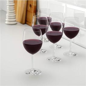 img 2 attached to 🍷 Ikea Svalka Series Set of 6 Red Wine Glasses, 10 oz