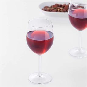 img 3 attached to 🍷 Ikea Svalka Series Set of 6 Red Wine Glasses, 10 oz