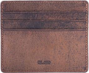 img 2 attached to 🧳 DiLoro Minimalist Leather Travel Blocking Wallet: Ultimate Secure Solution for Travelers