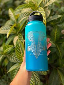 img 2 attached to 🍃 Involvement & Advancement: Insulated Water Bottle with Dual Lids (Including Straw Lid) - Eco-friendly Double Walled Stainless Steel Flask Thermos for Kids - Wide Mouth Reusable 18oz 24oz 32oz 40oz