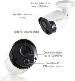 img 3 attached to 📸 Swann 5MP Super HD Infrared Night Vision PIR Bullet Security Camera with Thermal, Heat & Motion Sensing - Compatible with BNC DVR - SWPRO-5MPMSB