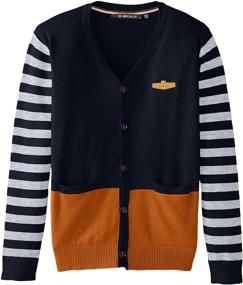 img 1 attached to 🧥 John Biaggio Weekender 2 Pocket Cardigan Boys' Sweaters and Clothing