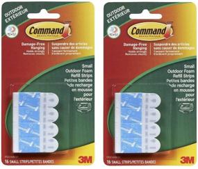 img 2 attached to Command Outdoor Hanging Strips - 16-Pack - Model 17022AW ES