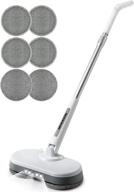 🧹 beyxdu cordless electric spin mop with adjustable handle and water spray – powerful cleaner and waxer for hard floors/tile, no water stains left behind logo