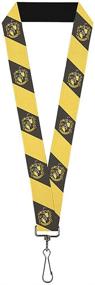 img 2 attached to Buckle Down Lanyard Harry Hufflepuff Diagonal Charcoal