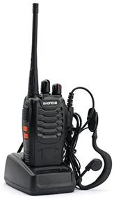 img 1 attached to BaoFeng 1PCs 888S Walkie Talkies: Long Range Communication with Rechargeable Battery, Earphone & LED Flashlight