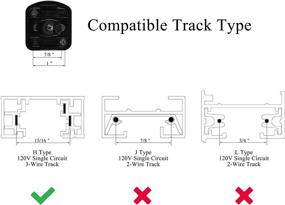 img 2 attached to 🔦 mirrea 6 Pack LED Track Lighting Heads - Single Circuit H Type Track Rail Ceiling Spotlight for Accent Task Wall Art Exhibition Lighting 6.5W 24° Black (3000K Warm White)