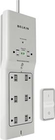 img 4 attached to 💡 Efficient Energy Saving: Belkin 8-Outlet Conserve Switch Surge Protector with Remote Control, 4ft Cord – White
