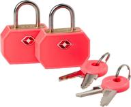 🔒 lewis n clark black travel padlock - enhancing luggage security with essential accessories logo