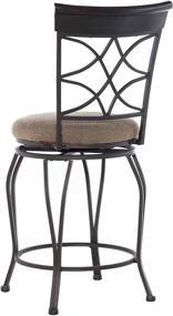 img 3 attached to Linon Curves 24-inch Swivel Counter Bar Stool