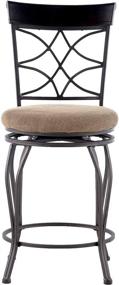 img 1 attached to Linon Curves 24-inch Swivel Counter Bar Stool