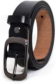 img 3 attached to Womens Genuine Leather Single Buckle Women's Accessories