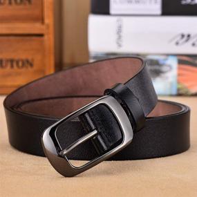 img 2 attached to Womens Genuine Leather Single Buckle Women's Accessories