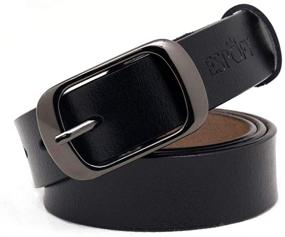 img 4 attached to Womens Genuine Leather Single Buckle Women's Accessories