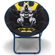 🦇 batman delta children saucer chair: perfect seating for kids, teens, and young adults logo