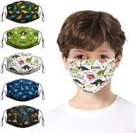 🦖 dinoguard: reusable windproof boys' accessories for cold weather – dustproof & washable logo