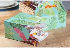 img 3 attached to 🌴 Tropical Luau Party Favor Boxes, Gift Box Set (6 x 3.3 x 3.6 In, Pack of 24)