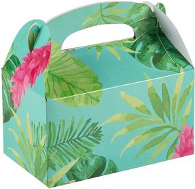 img 1 attached to 🌴 Tropical Luau Party Favor Boxes, Gift Box Set (6 x 3.3 x 3.6 In, Pack of 24)