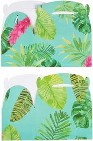 img 2 attached to 🌴 Tropical Luau Party Favor Boxes, Gift Box Set (6 x 3.3 x 3.6 In, Pack of 24)
